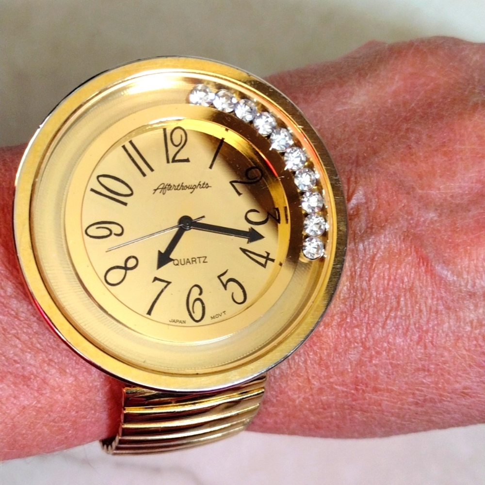 Afterthoughts,  stretch fit quartz, watch.